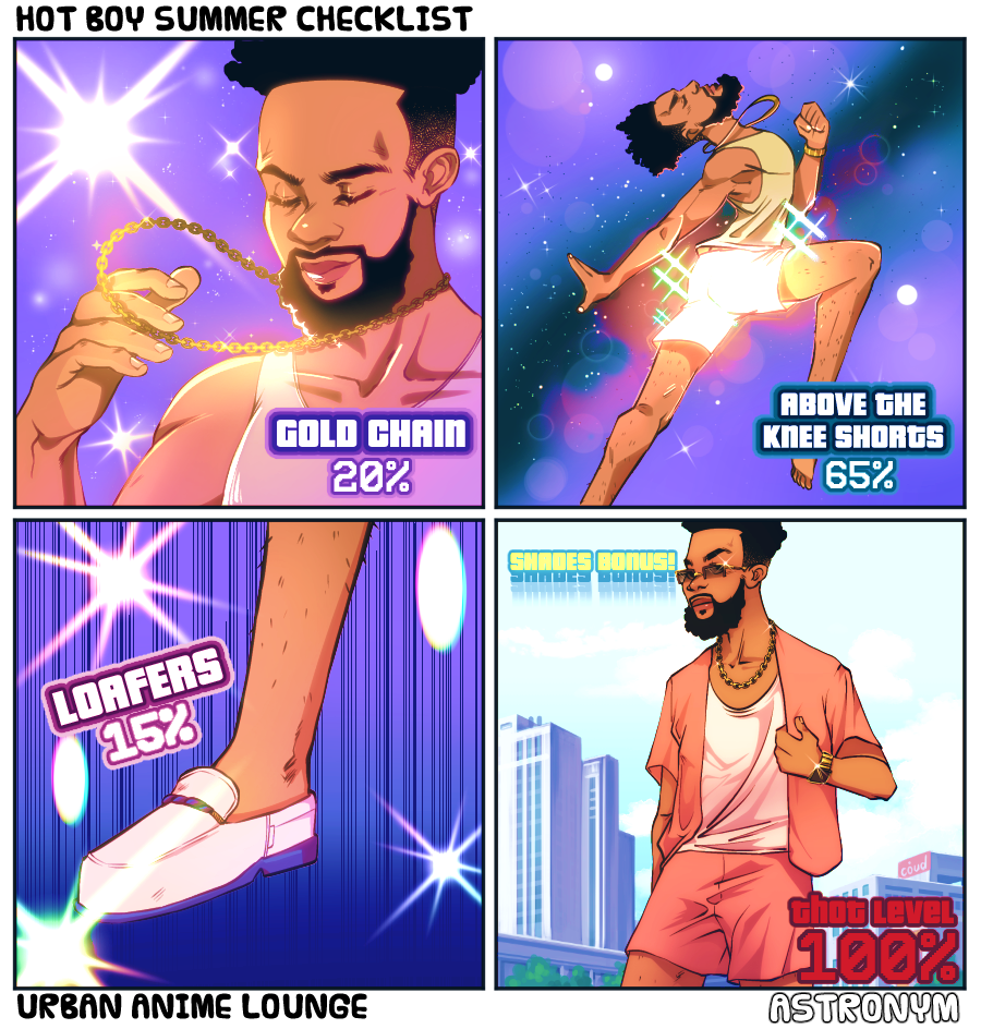 Urban Anime Lounge: Hot Boy Summer Checklist