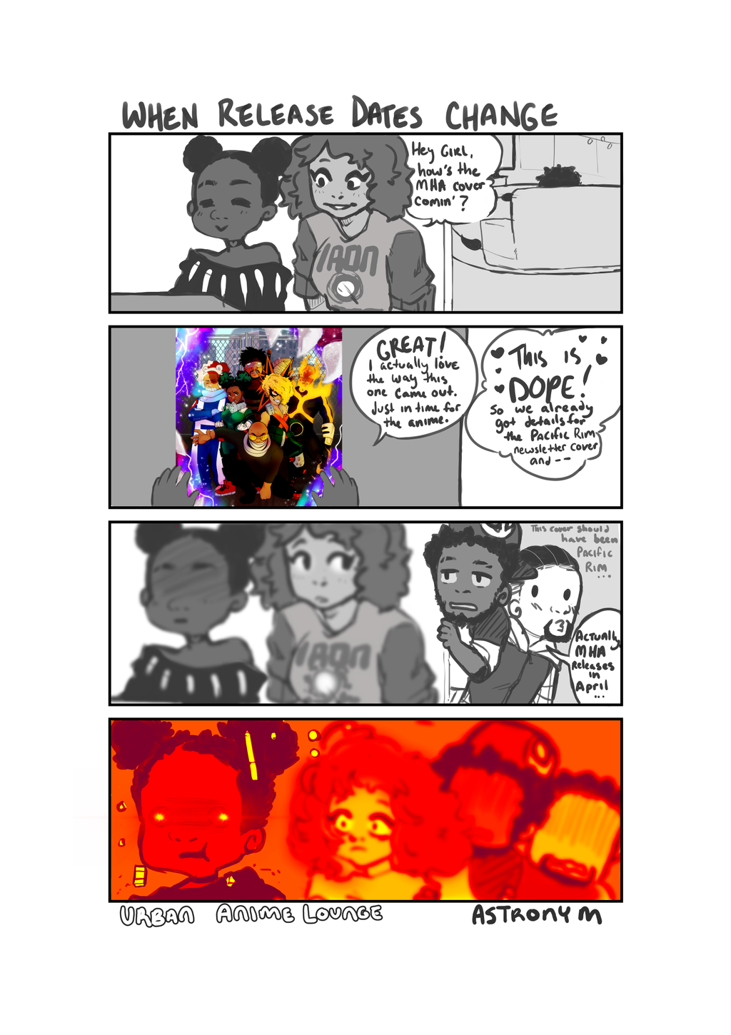 Urban Anime lounge:  When Release Dates Change