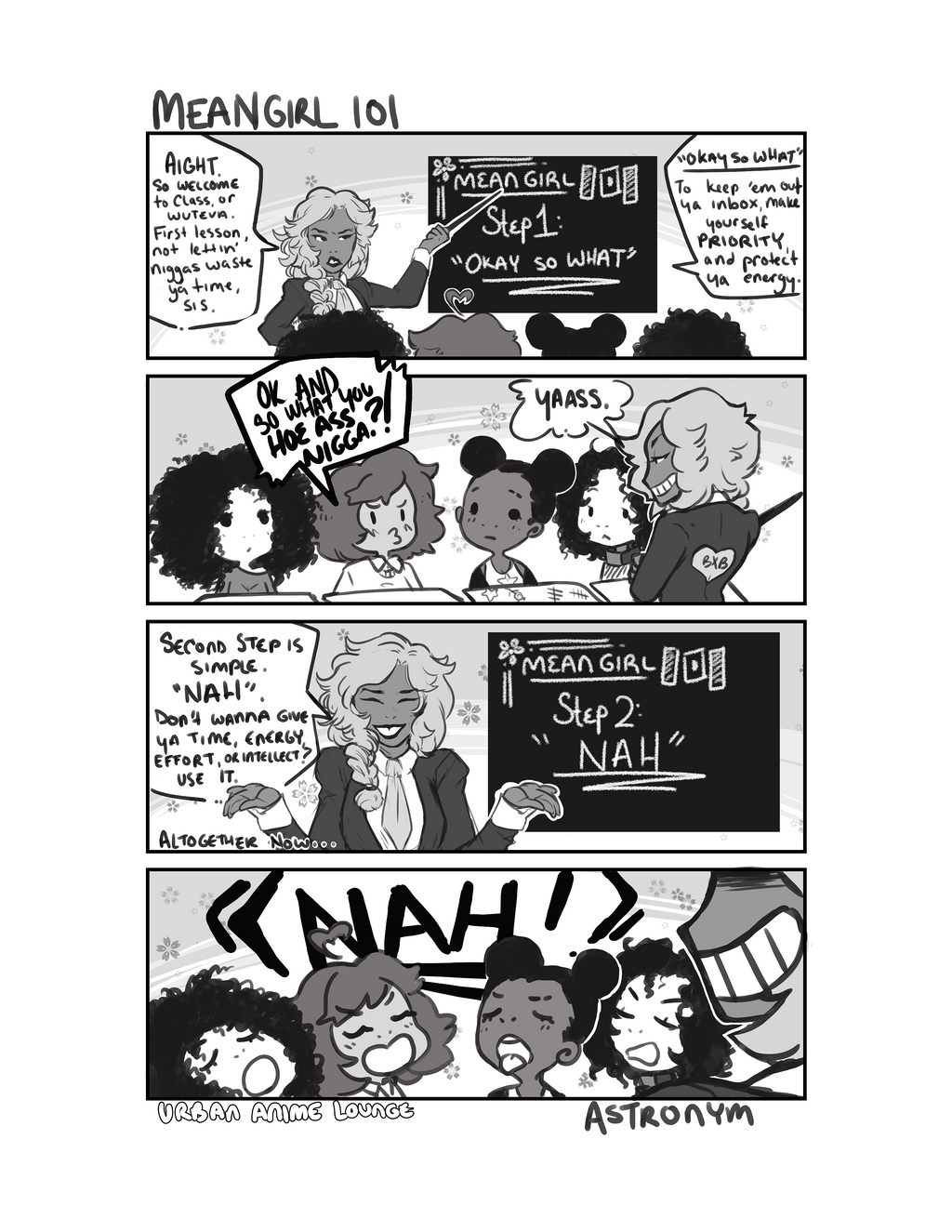 Urban Anime lounge:  Mean Girl 101