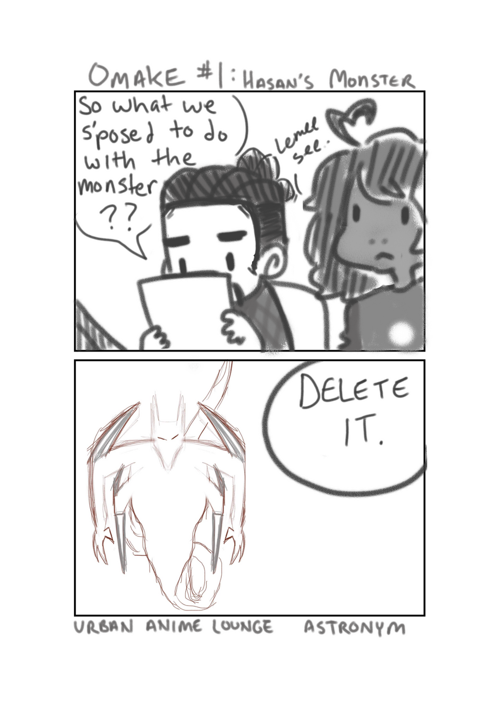 Urban Anime lounge:  Hasans Monster