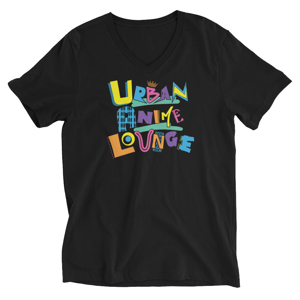 UAL in Color Short Sleeve V-Neck T-Shirt (Unisex)