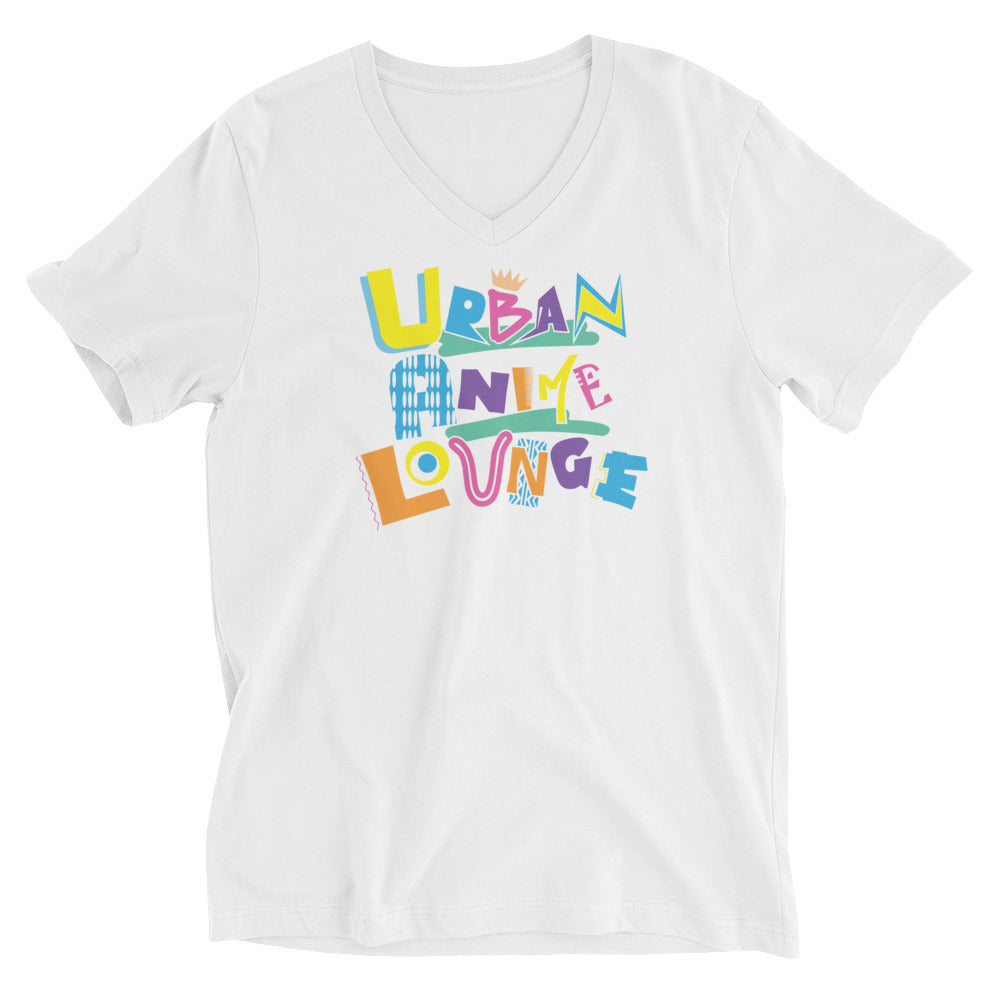 UAL in Color Short Sleeve V-Neck T-Shirt (Unisex)