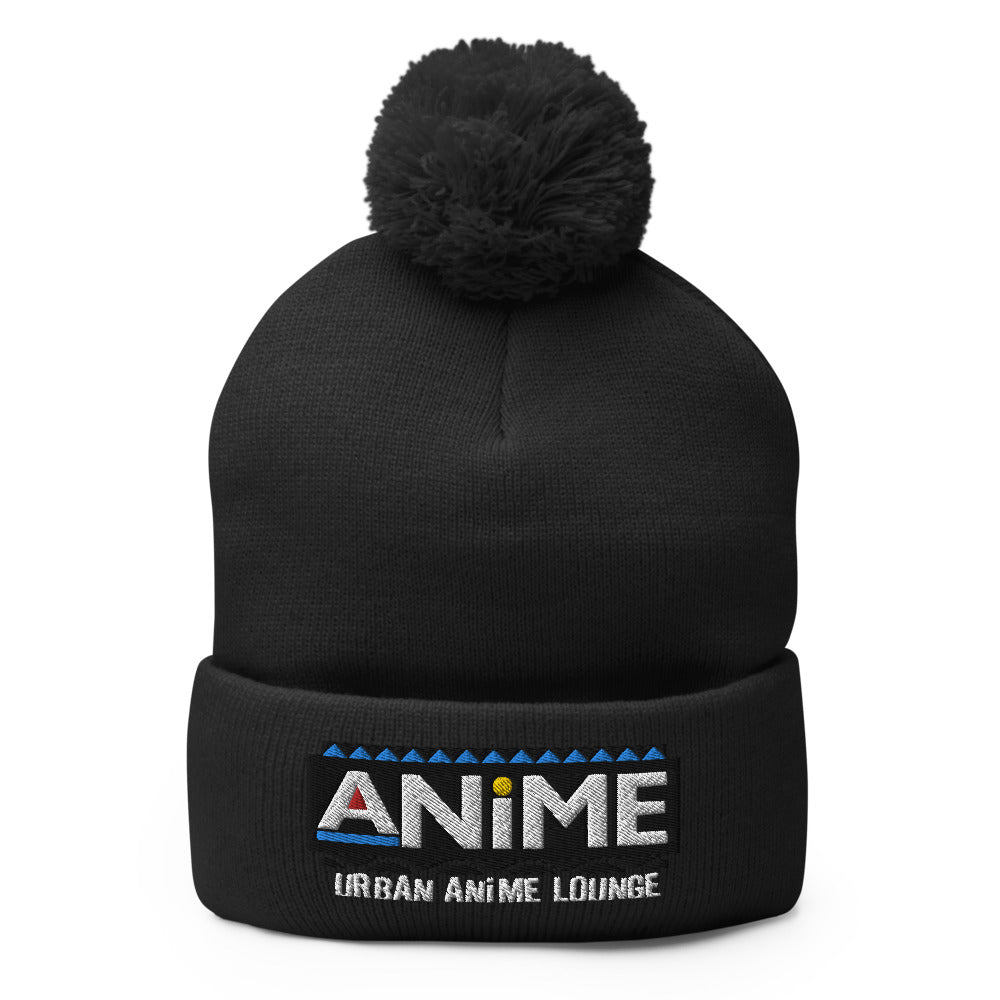 90s Anime Pom-Pom Beanie