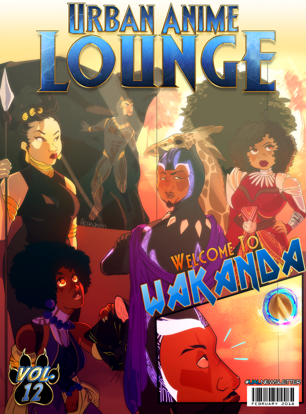 Urban Anime Lounge: Newsletter Volume 12- Welcome to Wakanda