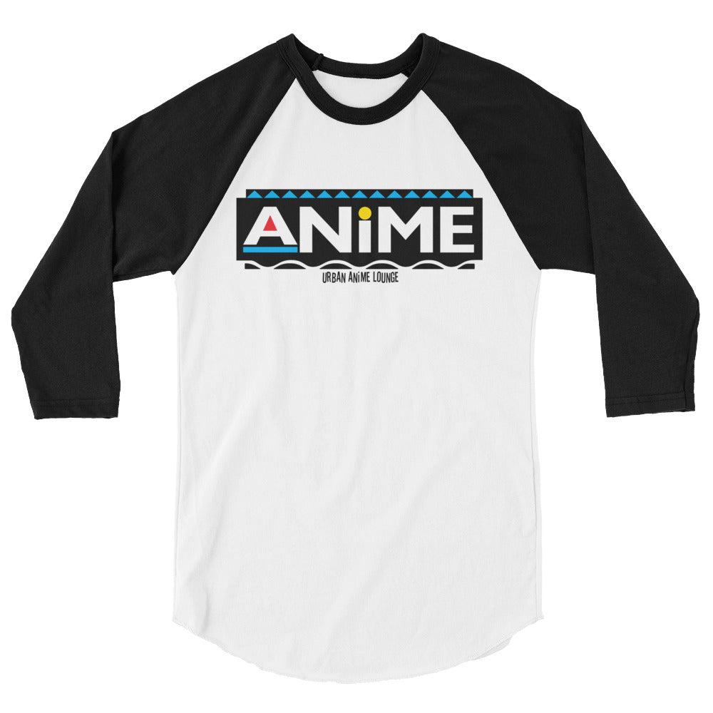 90s Anime 3/4 Sleeve Raglan Shirt (Unisex)
