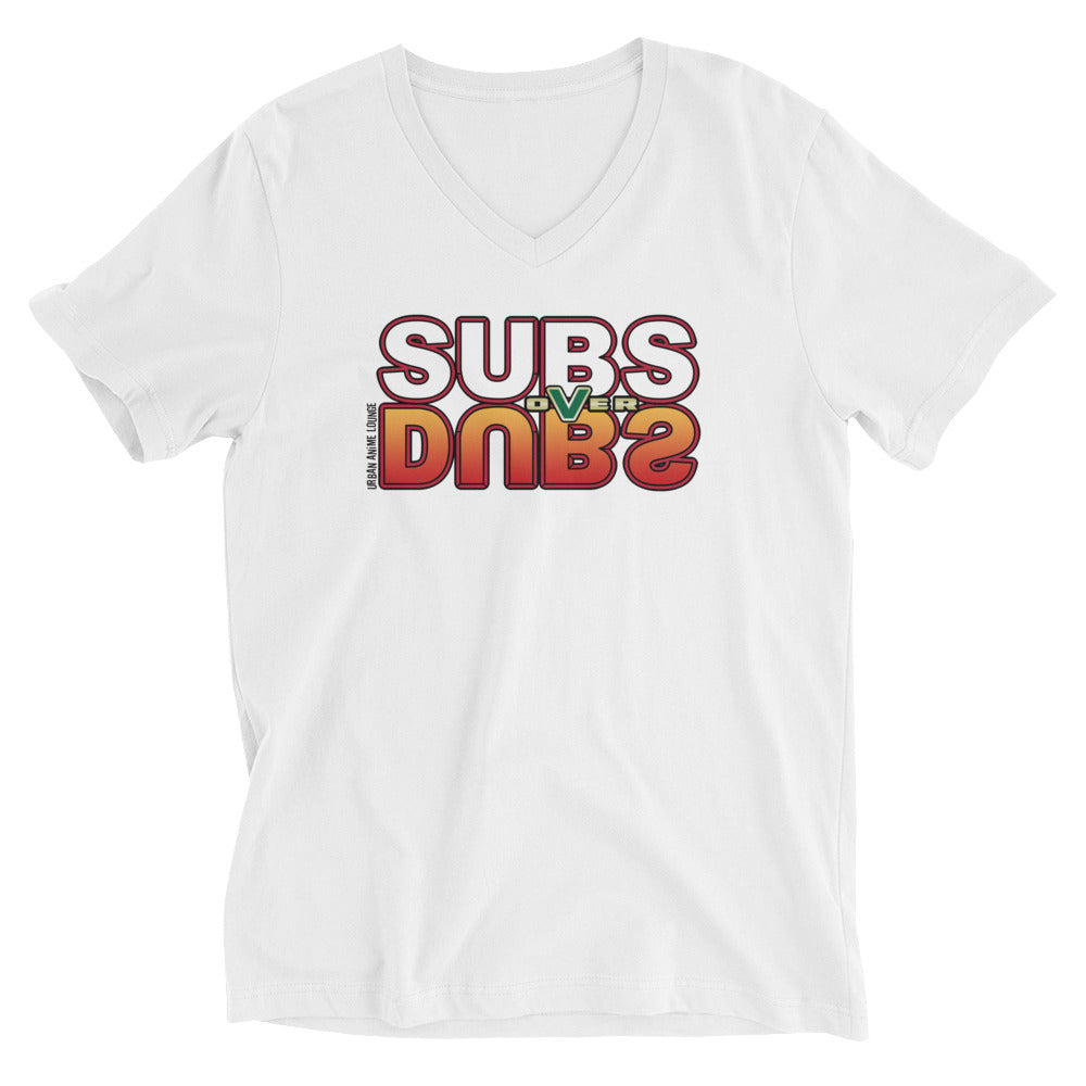 Subs over Dubs Unisex Short Sleeve V-Neck T-Shirt