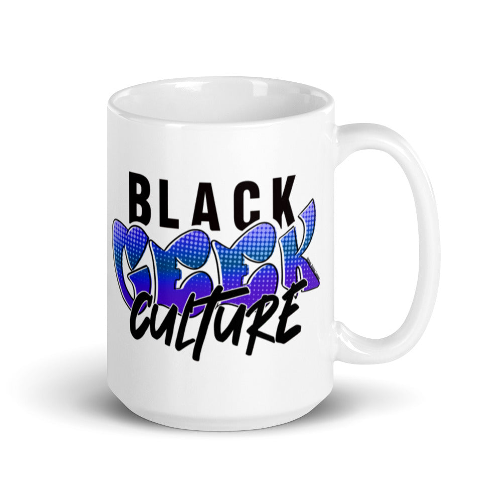 Black Geek Culture glossy mug